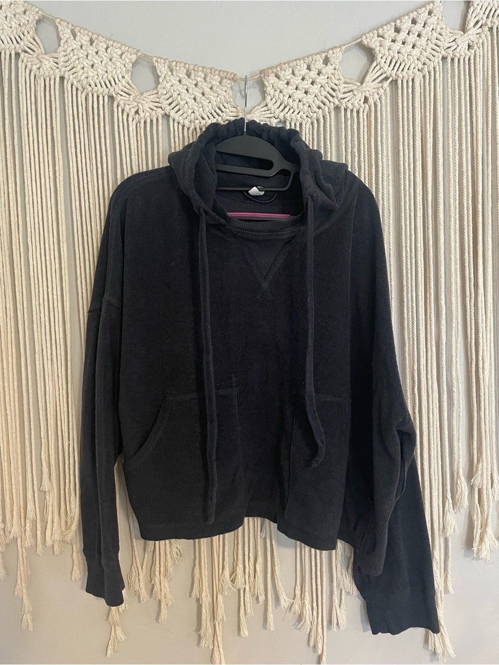 FP Movement by Free People Black Cozy Pullover Hoodie